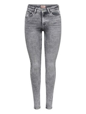 ONLY Light Gray High-Waist Skinny Jeans, XS